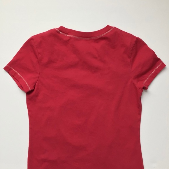 Disney Parks Red Christmas Mickey & Minnie Tee XS - Picture 5 of 10